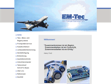 Tablet Screenshot of em-tec-herrmann.de